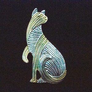 SIGNED PARK LANE TWO-TONE CAT BROOCH - JOTC1 NO LONGER AVAILABLE